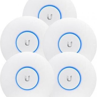 Ubiquiti UAP-AC-PRO Access Point Wi‑Fi 5 Dual Band (2.4 & 5GHz) σε Πενταπλό Kit