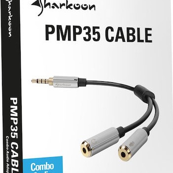 Sharkoon PMP35 Μετατροπέας 3.5mm male σε 3.5mm 2x female
