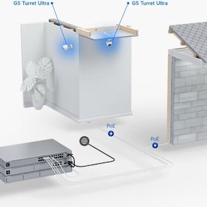 Ubiquiti G5 Turret IP Κάμερα Παρακολούθησης Full HD+ 4MP Αδιάβροχη με Μικρόφωνο και Φακό 2.4mm