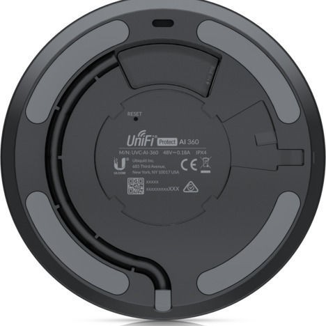 Ubiquiti UVC-AI-360 IP Κάμερα Παρακολούθησης Full HD 1080p Αδιάβροχη με Αμφίδρομη Επικοινωνία AI 360 Fisheye