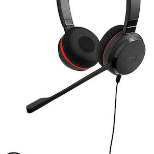 Jabra Evolve 30 II Duo On Ear Multimedia Ακουστικά με μικροφωνο και σύνδεση USB-A