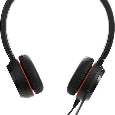 Jabra Evolve 30 II Duo On Ear Multimedia Ακουστικά με μικροφωνο και σύνδεση USB-A