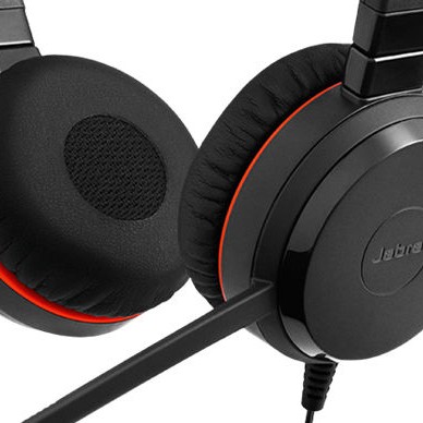 Jabra Evolve 30 II Duo On Ear Multimedia Ακουστικά με μικροφωνο και σύνδεση USB-A