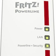 AVM Fritz!Powerline 1220E Powerline για Ενσύρματη Σύνδεση με Passthrough Πρίζα και 2 Θύρες Gigabit Ethernet