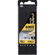 Dewalt Extreme Σετ 6 Τρυπάνια HSS με Κυλινδρικό Στέλεχος για Μέταλλο