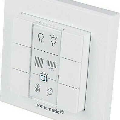 HomeMatic HMIP-WRC6 Smart Ενδιάμεσος Διακόπτης Wi-Fi σε Λευκό Χρώμα