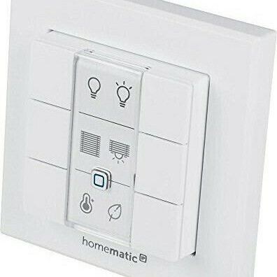 HomeMatic HMIP-WRC6 Smart Ενδιάμεσος Διακόπτης Wi-Fi σε Λευκό Χρώμα