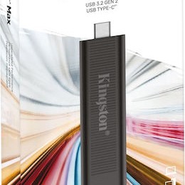 Kingston DataTraveler 1TB USB 3.2 Stick με σύνδεση USB-C Μαύρο