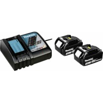 Makita Σετ 2 Μπαταριών Εργαλείου Λιθίου 18V Χωρητικότητας 3Ah με Φορτιστή BL1830B