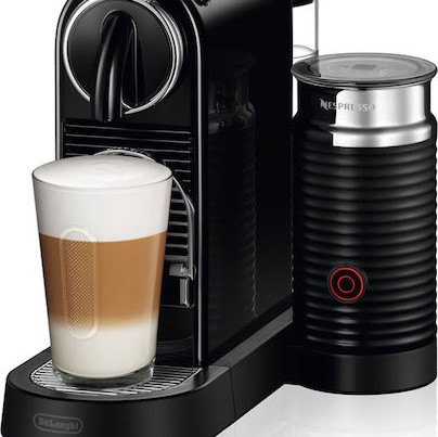 De'Longhi Citiz & Milk Καφετιέρα για Κάψουλες Nespresso Πίεσης 19bar με Αφρογαλιέρα Black