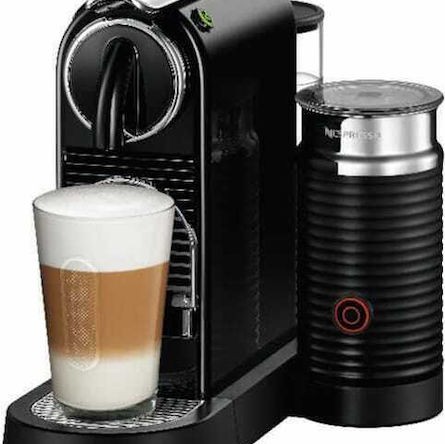 De'Longhi Citiz & Milk Καφετιέρα για Κάψουλες Nespresso Πίεσης 19bar με Αφρογαλιέρα Black