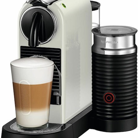 De'Longhi Citiz & Milk Καφετιέρα για Κάψουλες Nespresso Πίεσης 19bar με Αφρογαλιέρα White