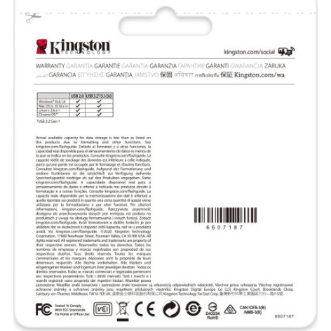 Kingston DataTraveler Exodia 256GB USB 3.2 Stick Μαύρο