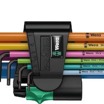 Wera Σετ 9 Κλειδιά Allen σε Σχήμα L 3950/9 Hex-Plus Multicolour