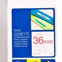 Brother TZe-262 Ταινία Ετικετογράφου 8m x 36mm σε Κόκκινο Χρώμα