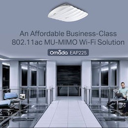 TP-LINK EAP225 v3 Access Point Wi‑Fi 5 Dual Band (2.4 & 5GHz)