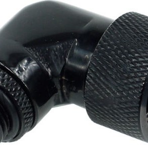 Alphacool 16/10 compression fitting 90° revolvable ' Deep Black