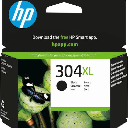 HP 304XL Γνήσιο Μελάνι Εκτυπωτή InkJet Μαύρο (N9K08AE)