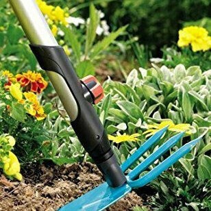 Gardena Σκαλιστήρι με Τρίχαλο Χειρός με Κοντάρι 36.6cm