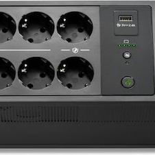 APC Back-UPS 500VA 300W με 8 Schuko Πρίζες