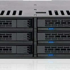 Icy Dock ExpressCage 6x 2.5 Inch SATA 6Gbps HDD/SSD Mobile Rack/Cage in 5.25 Inch bay Μαύρο (MB326SP-B)