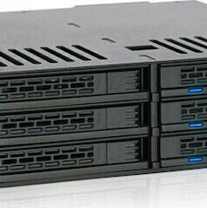 Icy Dock ExpressCage 6x 2.5 Inch SATA 6Gbps HDD/SSD Mobile Rack/Cage in 5.25 Inch bay Μαύρο (MB326SP-B)