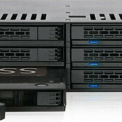 Icy Dock ExpressCage 6x 2.5 Inch SATA 6Gbps HDD/SSD Mobile Rack/Cage in 5.25 Inch bay Μαύρο (MB326SP-B)