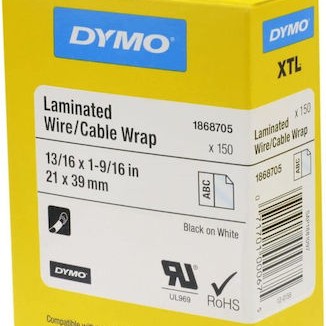 Dymo Ταινία Ετικετογράφου 39m x 21mm σε Λευκό Χρώμα