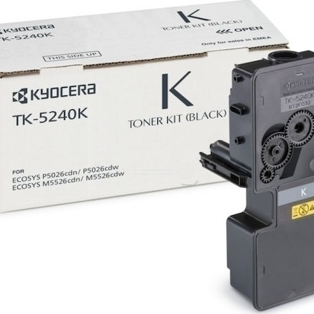 Kyocera TK-5240K Γνήσιο Toner Laser Εκτυπωτή Μαύρο 4000 Σελίδων (1T02R70NL0)