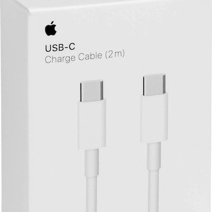 Apple USB 3.1 Cable USB-C male - USB-C 96W Λευκό 2m (MLL82ZM/A)