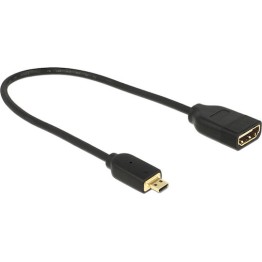DeLock Μετατροπέας micro HDMI male σε HDMI female (65687)