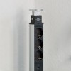 Brennenstuhl Tower 3 Πολύπριζο 3 Θέσεων με 2 USB-A, Διακόπτη και Καλώδιο 2m