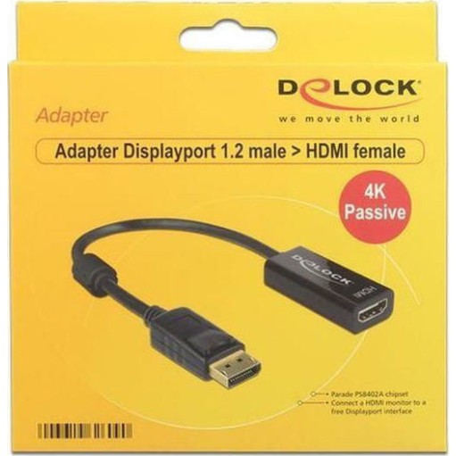 DeLock Μετατροπέας DisplayPort male σε HDMI female 1τμχ 62609