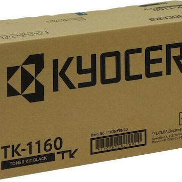 Kyocera TK-1160 Γνήσιο Toner Laser Εκτυπωτή Μαύρο 7200 Σελίδων (1T02RY0NL0)