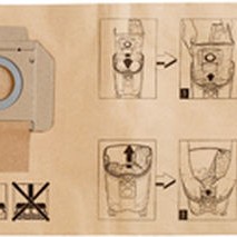 Makita Σακούλες Σκούπας 5τμχ Συμβατή με Σκούπα Makita