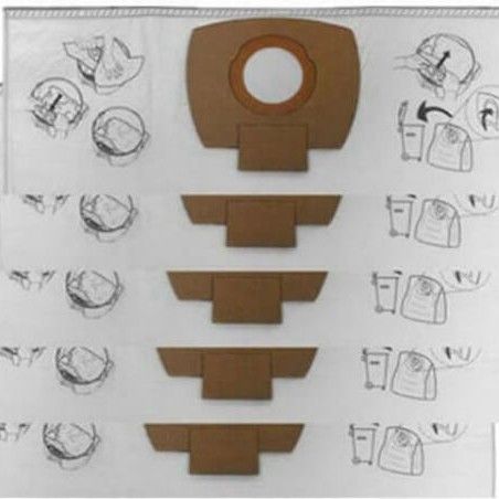 Makita Σακούλες Σκούπας 5τμχ Συμβατή με Σκούπα Makita