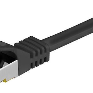 Goobay S/FTP Cat.7 Καλώδιο Δικτύου Ethernet 5m Μαύρο 1τμχ