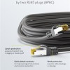 Goobay S/FTP Cat.7 Καλώδιο Δικτύου Ethernet 5m Μαύρο 1τμχ