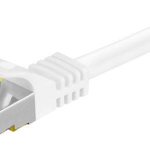 Goobay S/FTP Cat.7 Καλώδιο Δικτύου Ethernet 5m Λευκό 1τμχ