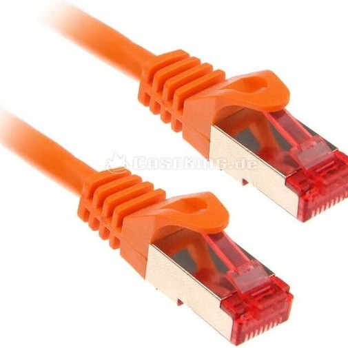Goobay S/FTP Cat.7 Καλώδιο Δικτύου Ethernet 2m Πορτοκαλί 1τμχ