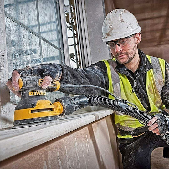 Dewalt Έκκεντρο Τριβείο 125mm Ρεύματος 280W με Ρύθμιση Ταχύτητας και με Σύστημα Αναρρόφησης