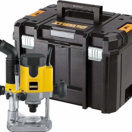 Dewalt -QS Κάθετη Φρέζα 1400W με Ρύθμιση Ταχύτητας και με Σύστημα Αναρρόφησης