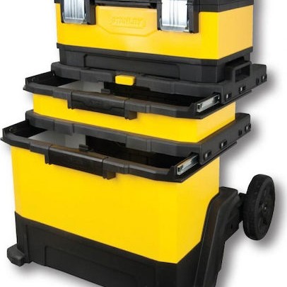 Stanley Τροχήλατος Πλαστικός Εργαλειοφόρος 3 Τμημάτων με Εργαλειοθήκη Π56.8xΒ38.9xΥ73εκ.