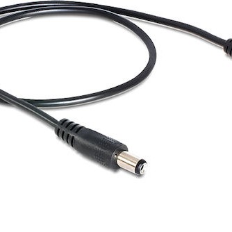DeLock Black 50cm Extension Cord DC - DC Cable 0.5m Μαύρο 83290