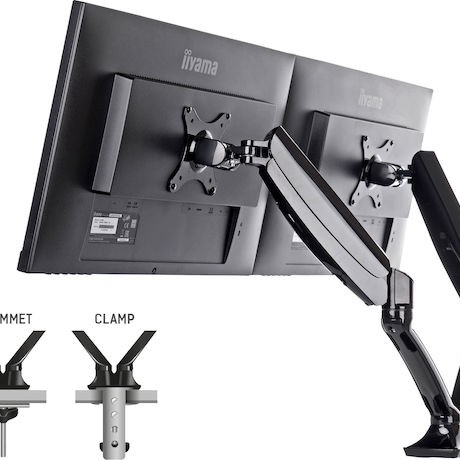 Iiyama DS3002C-B1 Βάση Γραφείου για 2 Οθόνες έως 27