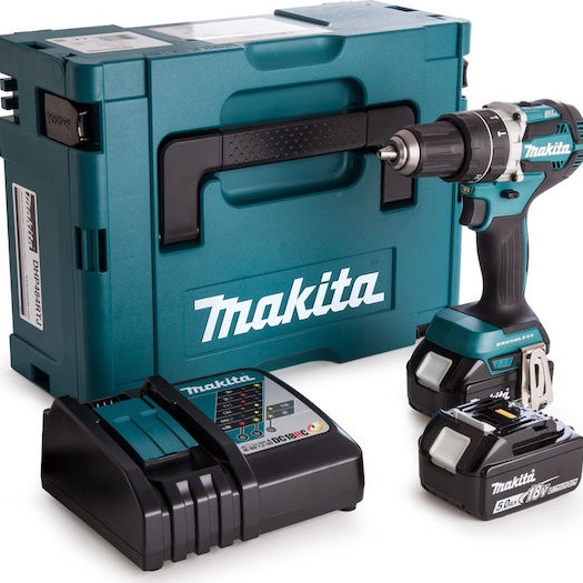 Makita Κρουστικό Δραπανοκατσάβιδο Μπαταρίας Brushless 18V 2x5Ah