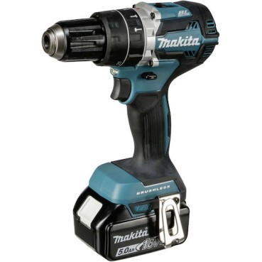 Makita Κρουστικό Δραπανοκατσάβιδο Μπαταρίας Brushless 18V 2x5Ah