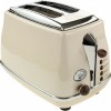 De'Longhi Icona Vintage Φρυγανιέρα 2 Θέσεων 900W Μπεζ