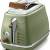 De'Longhi Icona Φρυγανιέρα 2 Θέσεων 900W Πράσινη