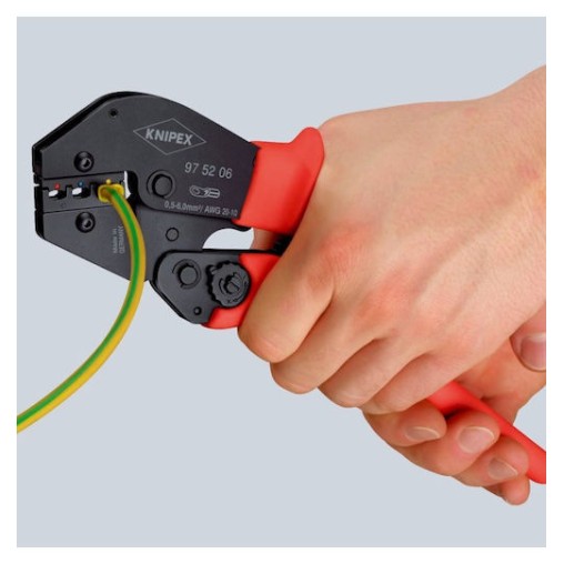 Knipex Πρέσα Ακροδεκτών με Μηχανισμό Καστάνιας (Μήκος 250mm)